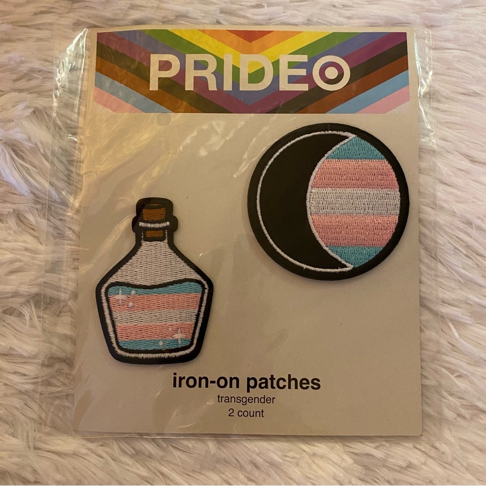 ❤️FINAL PRICE✨target pride iron on patches - transgender✨